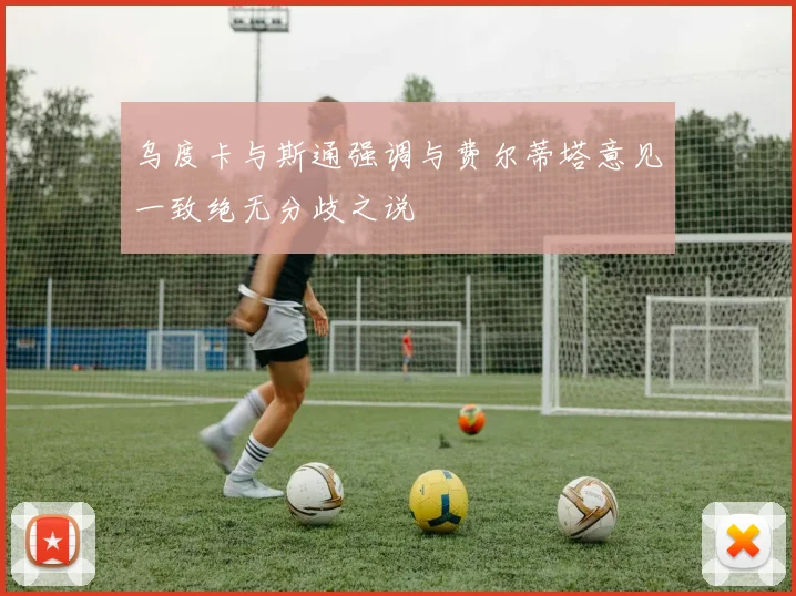 乌度卡与斯通强调与费尔蒂塔意见一致绝无分歧之说
